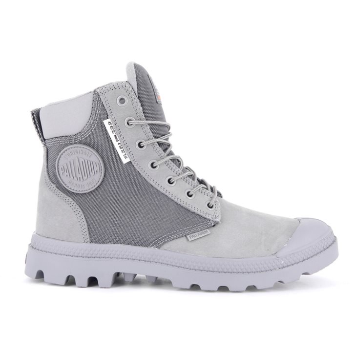 Palladium Pampa SC WPN U-S Women\'s Boots Grey | UK S708-WXG